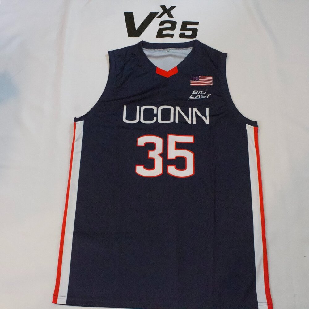 NEW Men's UConn Huskies Azzi Fudd Blue Home Jersey Size Large